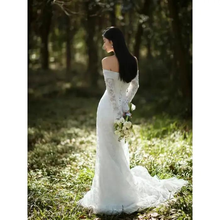 Robe de mariée légère française