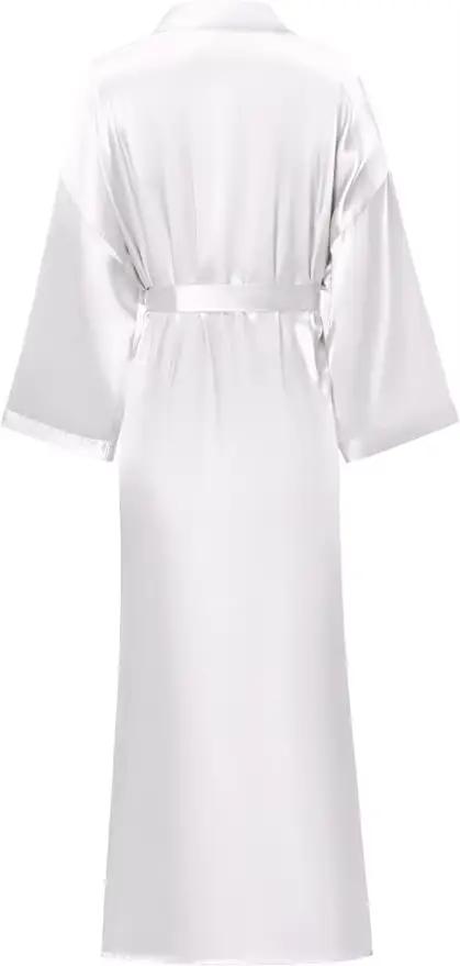 Peignoir femmes Extra longs vêtements de nuit Robes Robe soyeuse charmante
