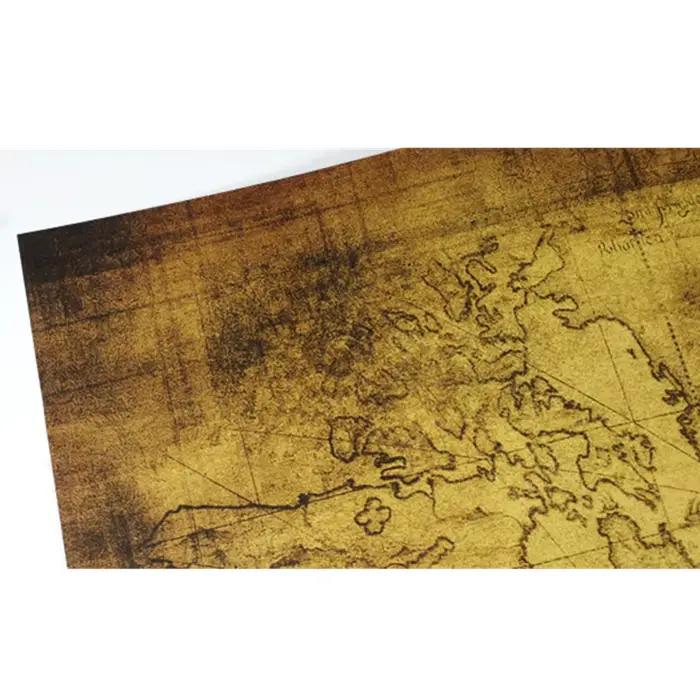Grand 72.5X51.5cm Vintage le vieux monde carte affiche décor à la maison rétro papier Kraft autocollant mural décor de chambre affiches cadeaux