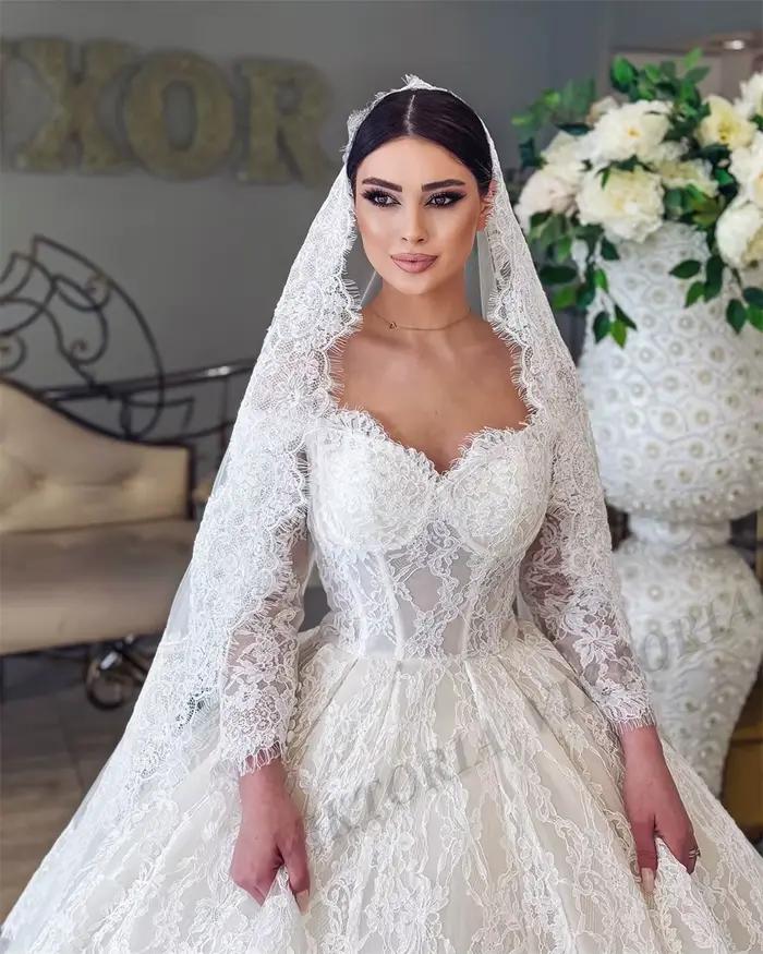 VIKTORIA vintage dentelle robes De mariée pour femme