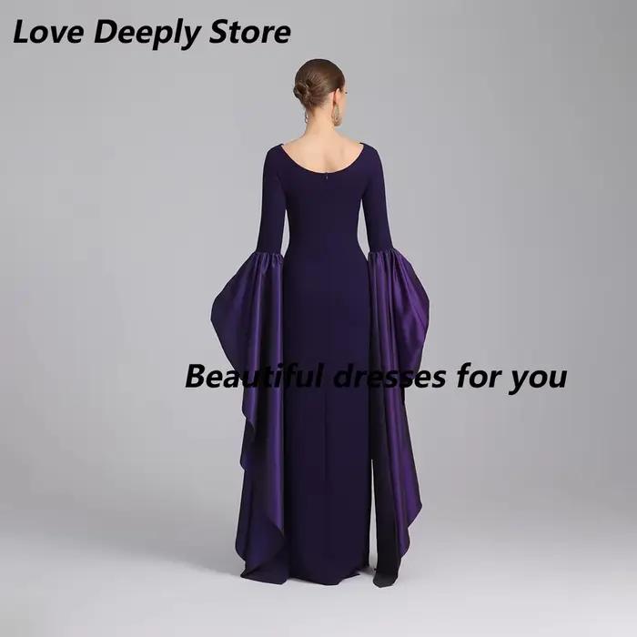 Robes de soirée formelles violettes personnalisées