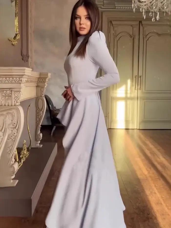 Eid femmes Robe Abaya musulman pansement élégant dubaï robes Largos