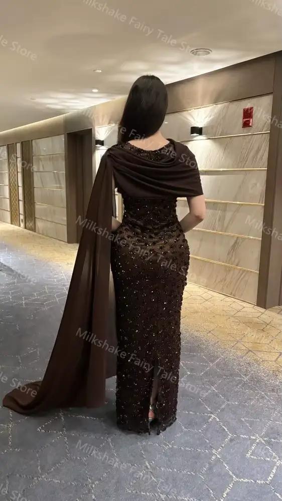 Robes de soirée glamour pour femmes en chocolat