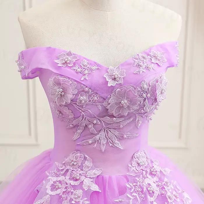 Robe De Bal classique violette
