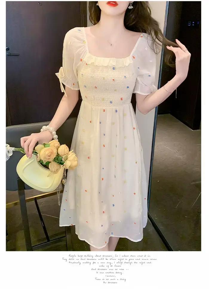 Robe florale en mousseline de soie pour femmes