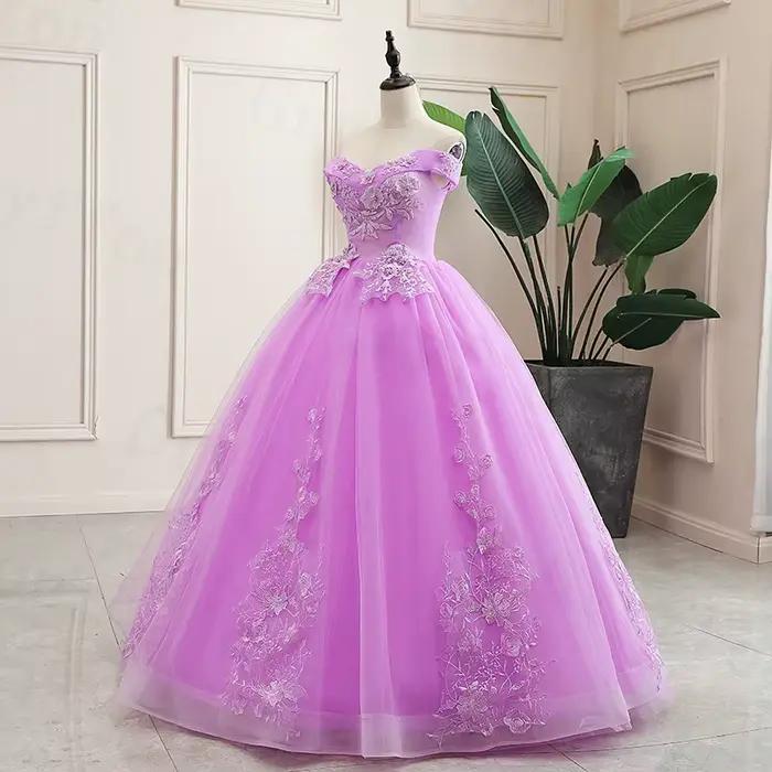Robe De Bal classique violette