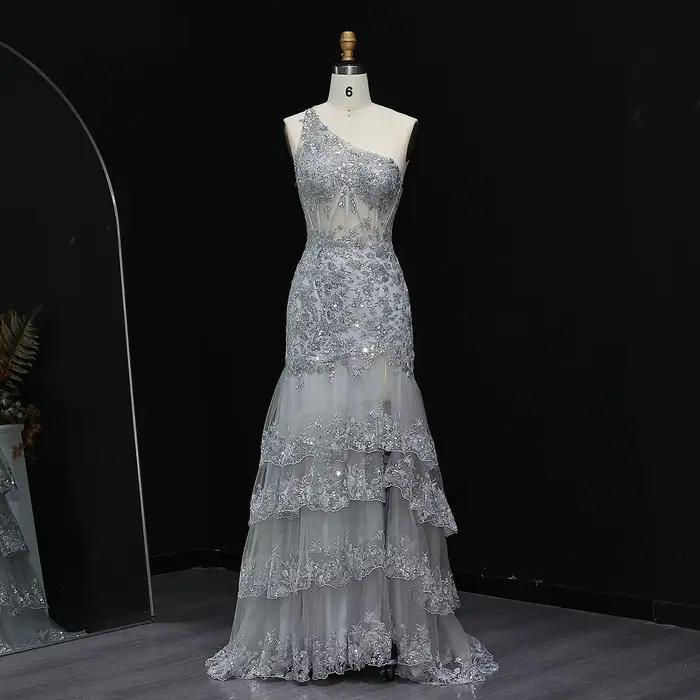 Sharon Said-Robe de Soirée à Paillettes pour Femme