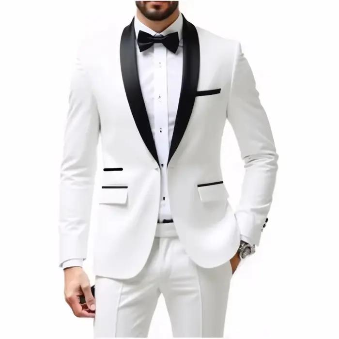 Ensemble de costume pour homme - Ensemble de costume formel pour homme - Ensemble 2 pièces pour tenue de marié - Tenue de mariage et de banquet d'affaires pour homme