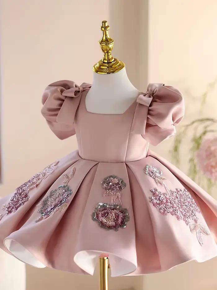 Robe de cérémonie haut de gamme pour fille