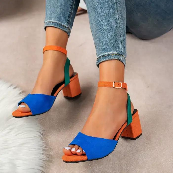 Marque Designer femmes sandales nouvelle mode talons hauts sandales Sexy grande taille femmes sangle haute qualité sandales chaussures pour femmes