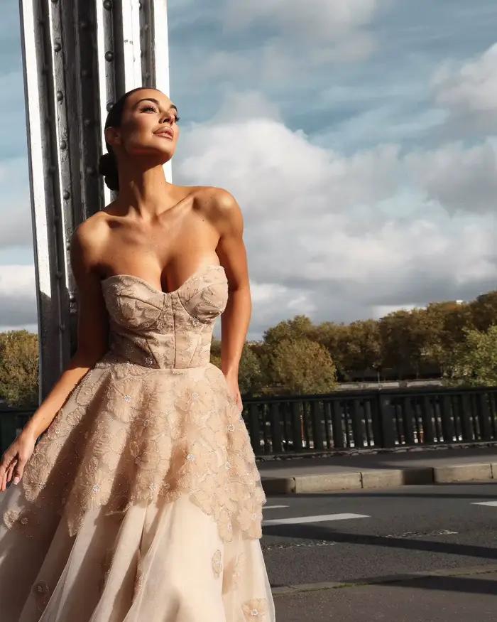 Robes de soirée et de bal formelles transparentes à motif floral féerique pour femmes
