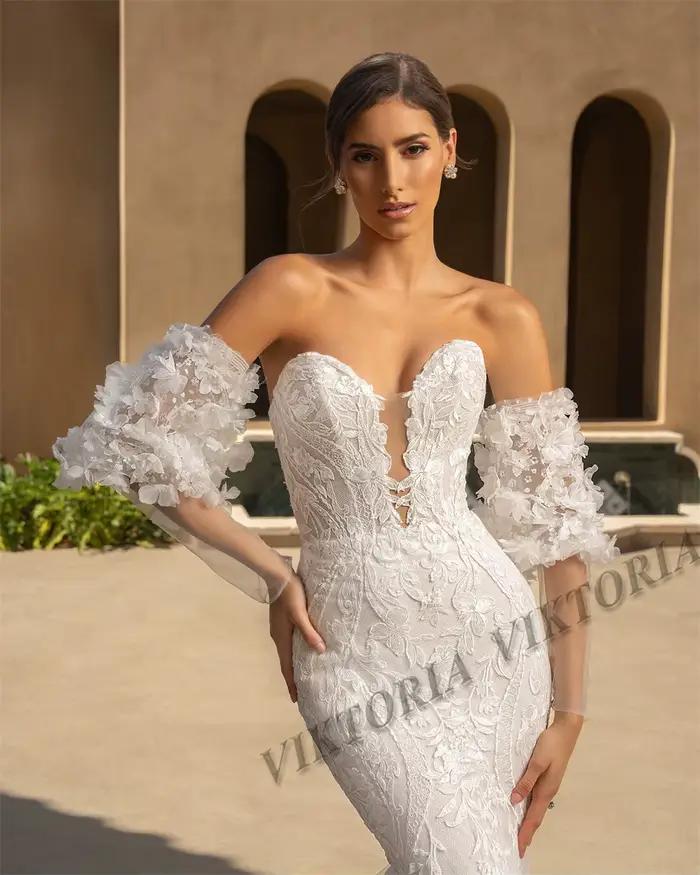 VIKTORIA luxe robe De mariée sirène pour femme