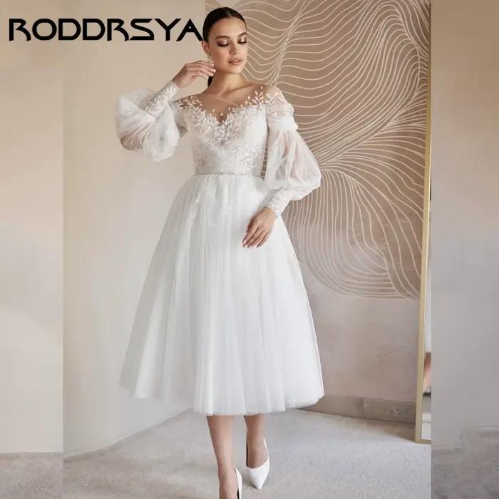 RODDRSYA – robe de mariée trapèze en Tulle