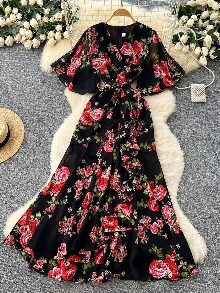 Robe de vacances française pour femmes