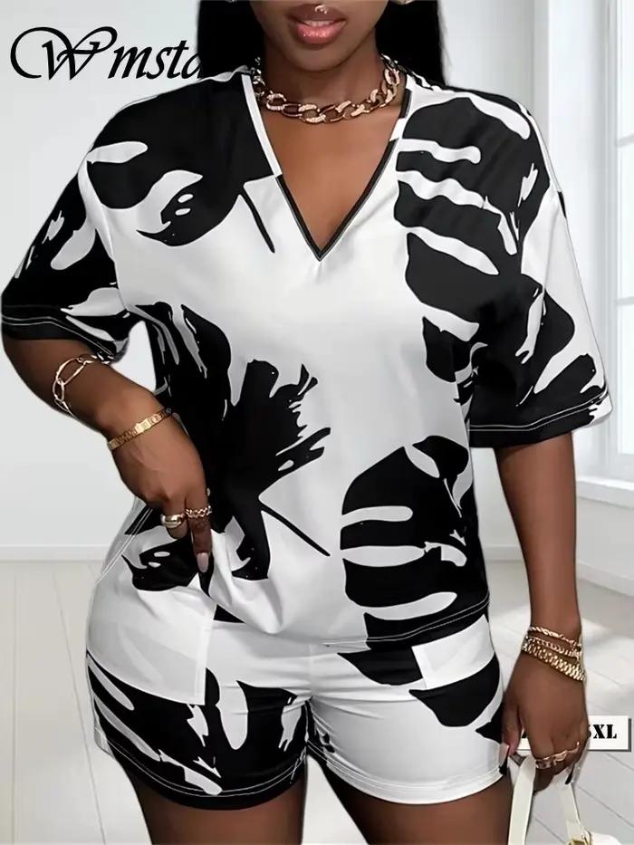 Ensemble deux pièces grande taille pour femmes