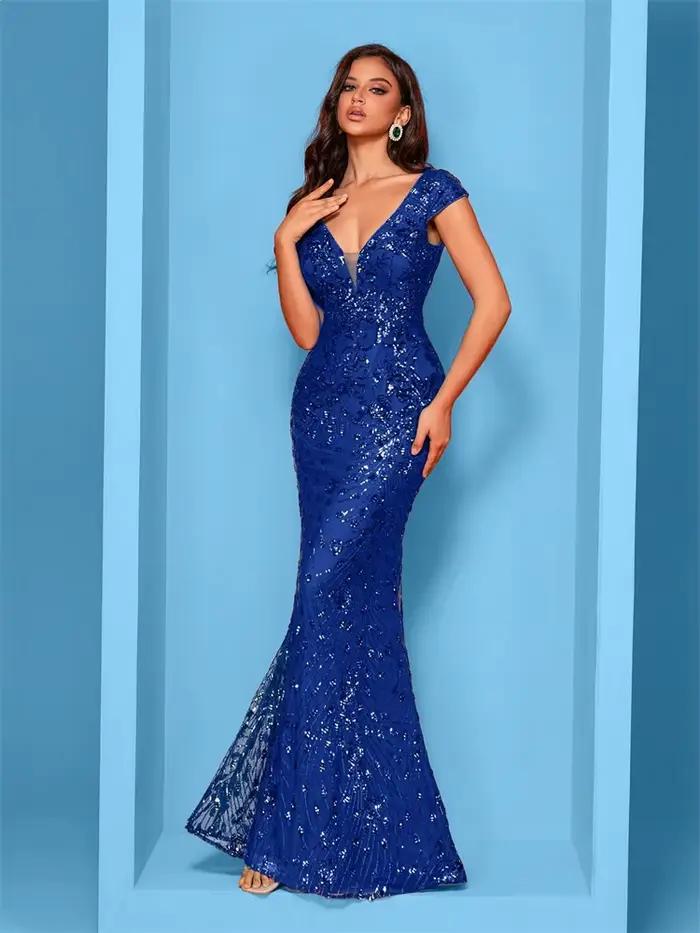 Robe de soirée longue de forme sirène