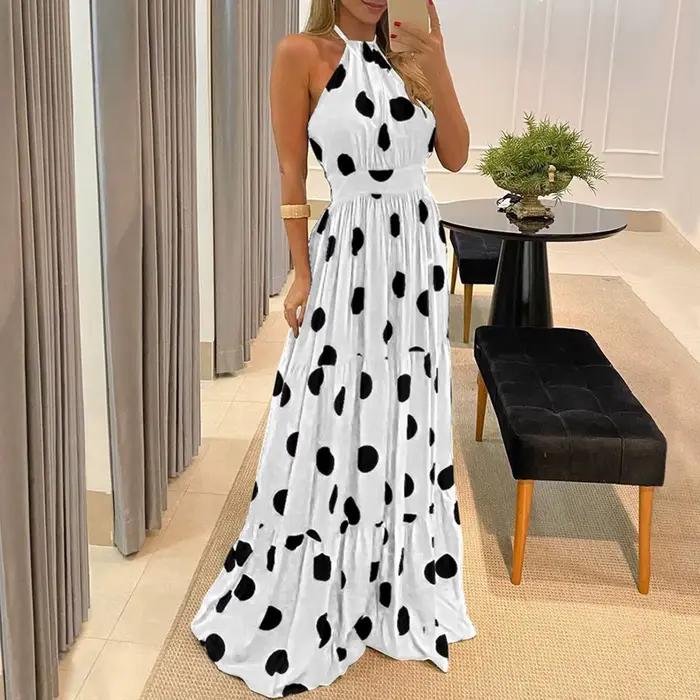 Robe Longue de Style Boho pour Femme