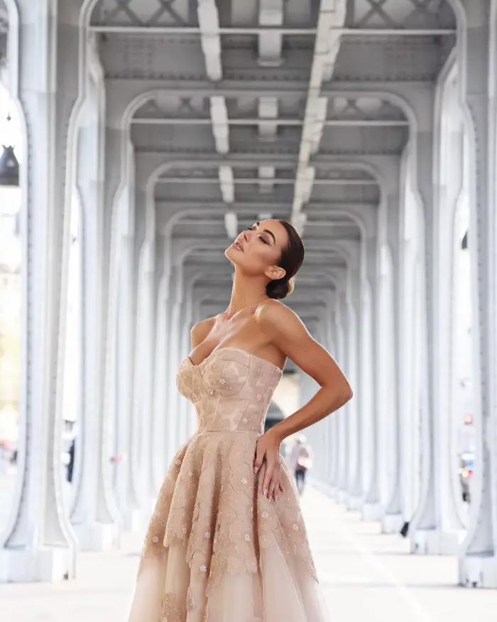 Robes de soirée et de bal formelles transparentes à motif floral féerique pour femmes
