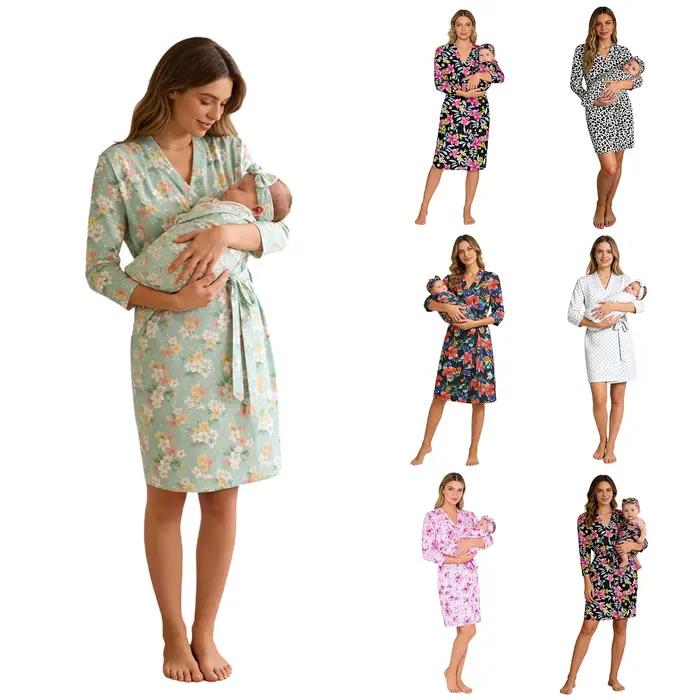 Ensemble robe et couverture pour maman et bébé