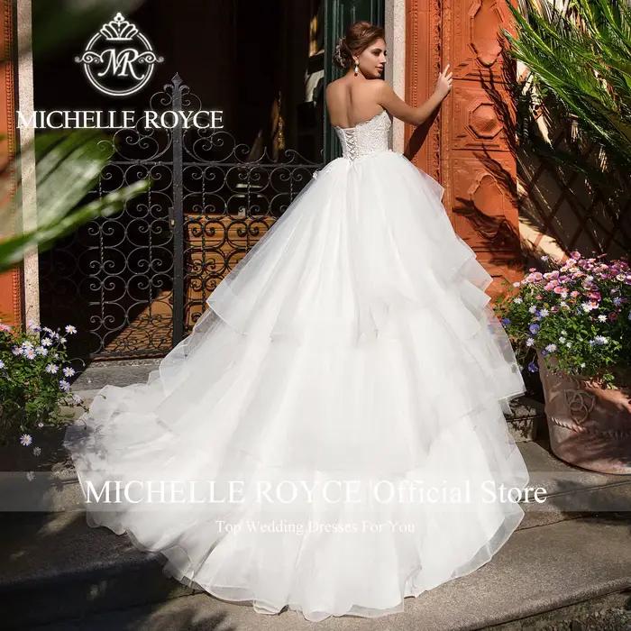 Michelle Royce-Robe de mariée élégante sans bretelles