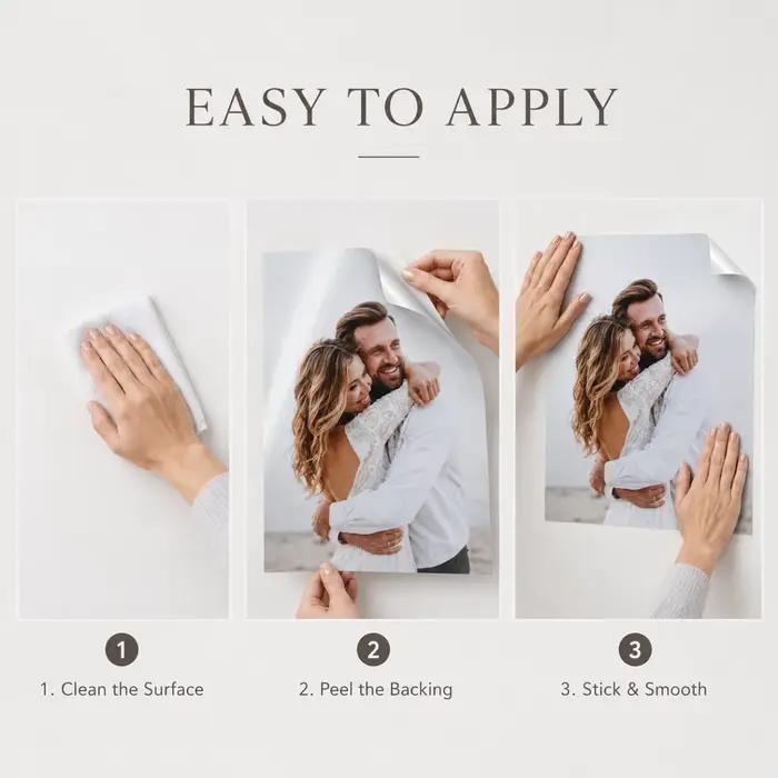 Impression d'affiches autocollantes personnalisées — Disponibles en différentes tailles, adaptées à toutes les occasions, et une pièce de décoration intérieure unique