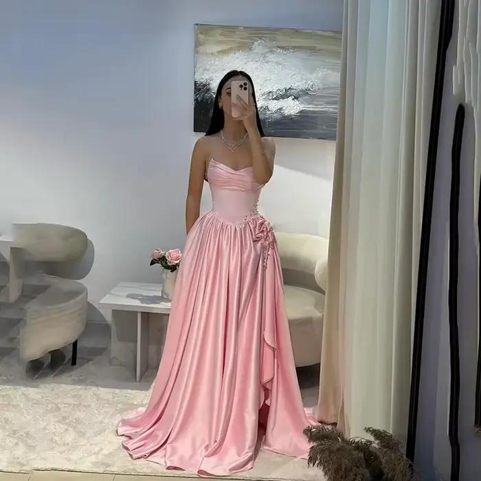Robes de mariée a-ligne bretelles longueur au sol robe