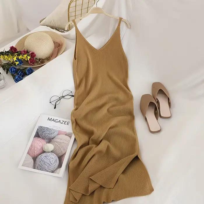 Camisole Ainicexin polyester haute élasticité col en V spaghetti taille unique pour femmes élégance quotidienne et soirées