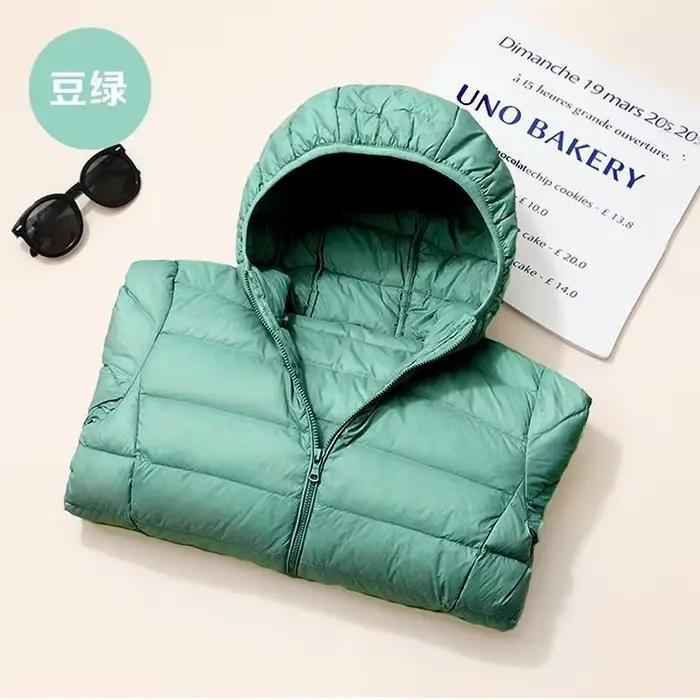 Doudoune Courte Femme Printemps Automne Hiver 2026 Nouvelle Collection Grande Taille en Coton avec Capuche Veste d'extérieur Parka