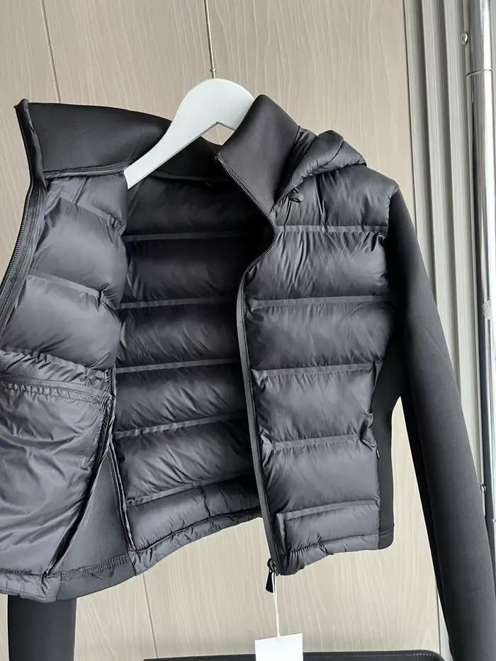 2025 hiver nouveauté doudoune chaude légère pour femme avec manches longues et manteau de sport à capuche avec fermeture éclair 4391742