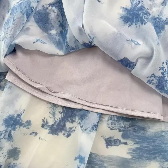 Robes longues en mousseline de soie pour femmes