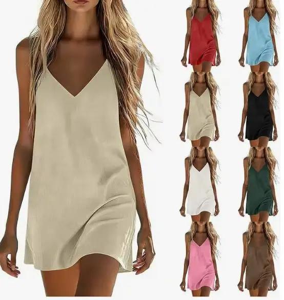 Robes en coton et lin pour femmes