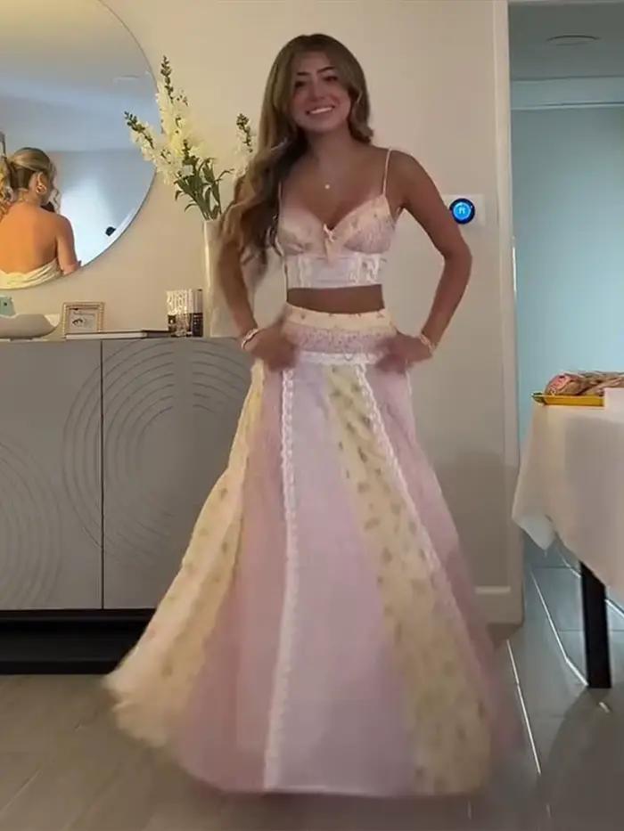 Ensemble deux pièces imprimé floral pour femme
