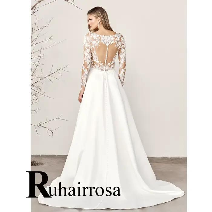 Ruhair-Robes de mariée élégantes glamour pour femmes