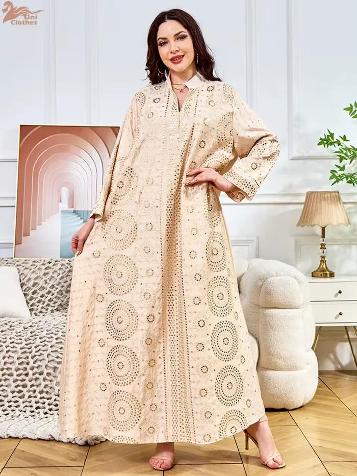 Robe musulmane brodée pour femmes