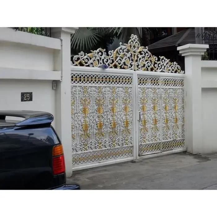 Porte en fer doré de luxe