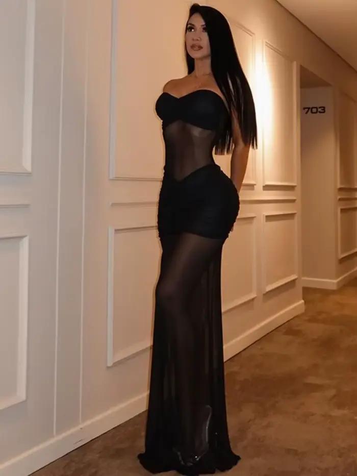 Robe De soirée sans bretelles pour femmes