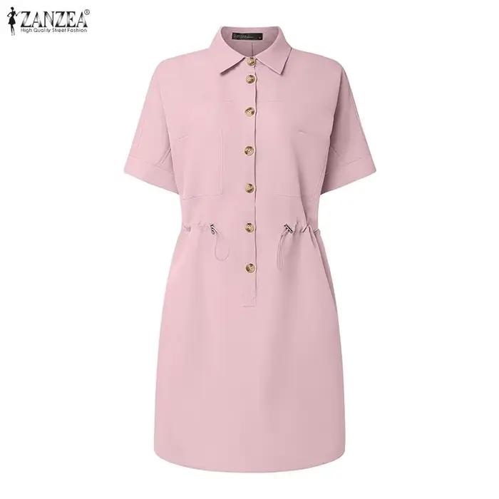 Robe cargo décontractée ZANZEA pour femme