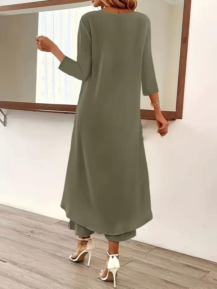 Ensemble deux pièces pour femmes grande taille