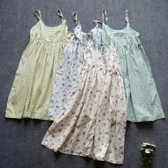 Robe mini en coton à imprimé floral style de plage sans manches pour femmes occassions estivales et décontractées