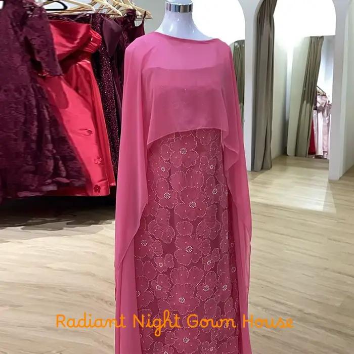 Robe de soirée exquise en tulle à col rond, élégante robe sirène pour occasions spéciales, robes de mariée de luxe avec traîne Watteau, robes de soirée personnalisées pour femmes