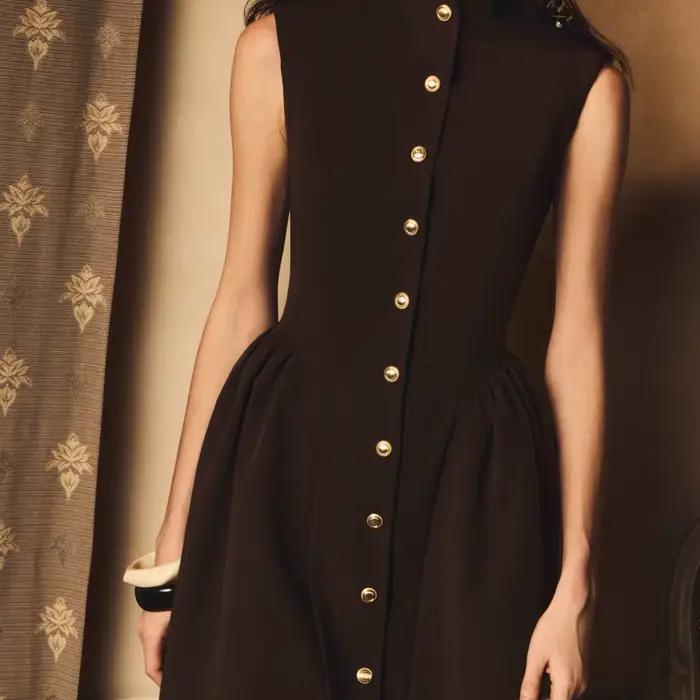 Robe Mini Formelle Élégante Vintage KT pour Femme