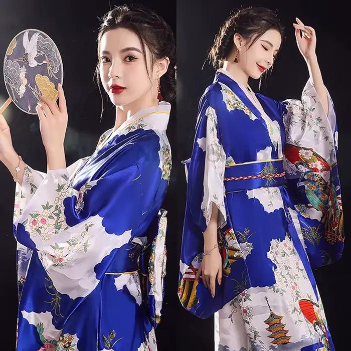 Robe Kimono Japonaise Traditionnelle pour Femme