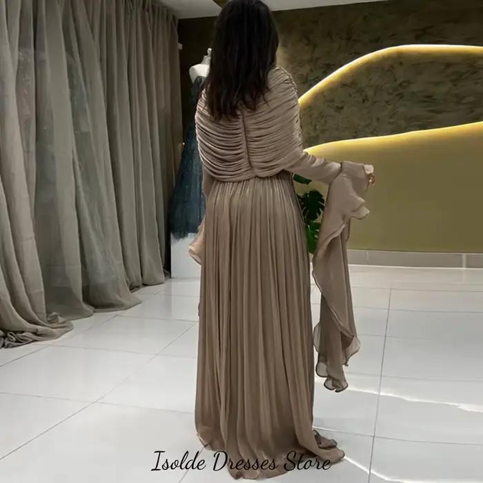 Robes de soirée en mousseline scintillante