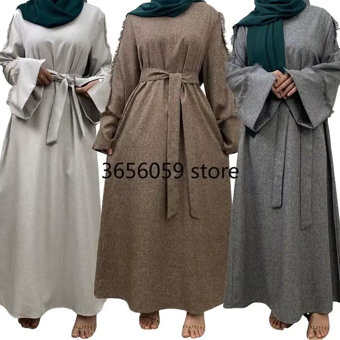 Eid Abayas Kebaya Robe musulmane modeste caftan Abaya dubaï robes africaines pour femmes