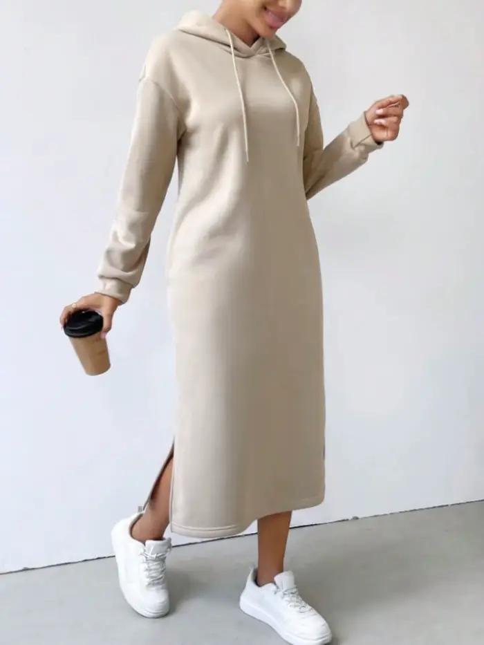 Robe sweat-shirt à capuche pour femmes