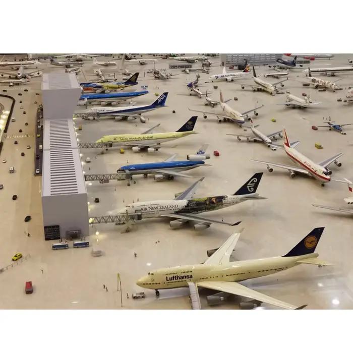 Modèle 1:200/Lufthansa/DELTA/ETHIOPIAN/QATAR/IBERIA/Émirats/RYANAIR, assemblage d'avion, affichage d'avion