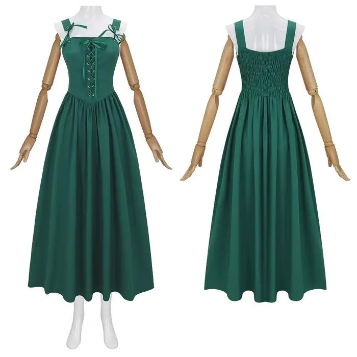 Robe longue à lacets pour femmes