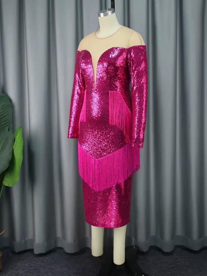 Po Tassel Sexy Tulle Sequiens fur ses pour femmes