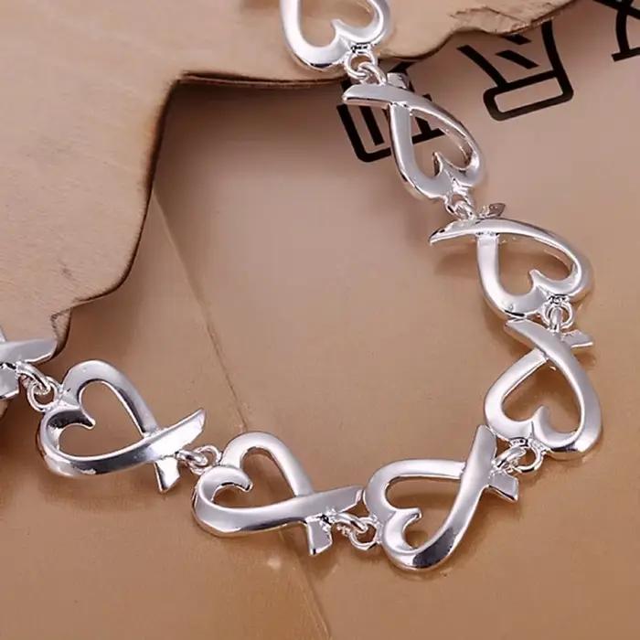 Bracelets en argent Sterling 925 pour femmes, bijoux mignons, Nobles, jolis, à la mode, belle chaîne, cadeaux chauds