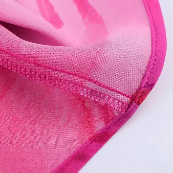 Robe élégante imprimée pour femme avec nœud au dos